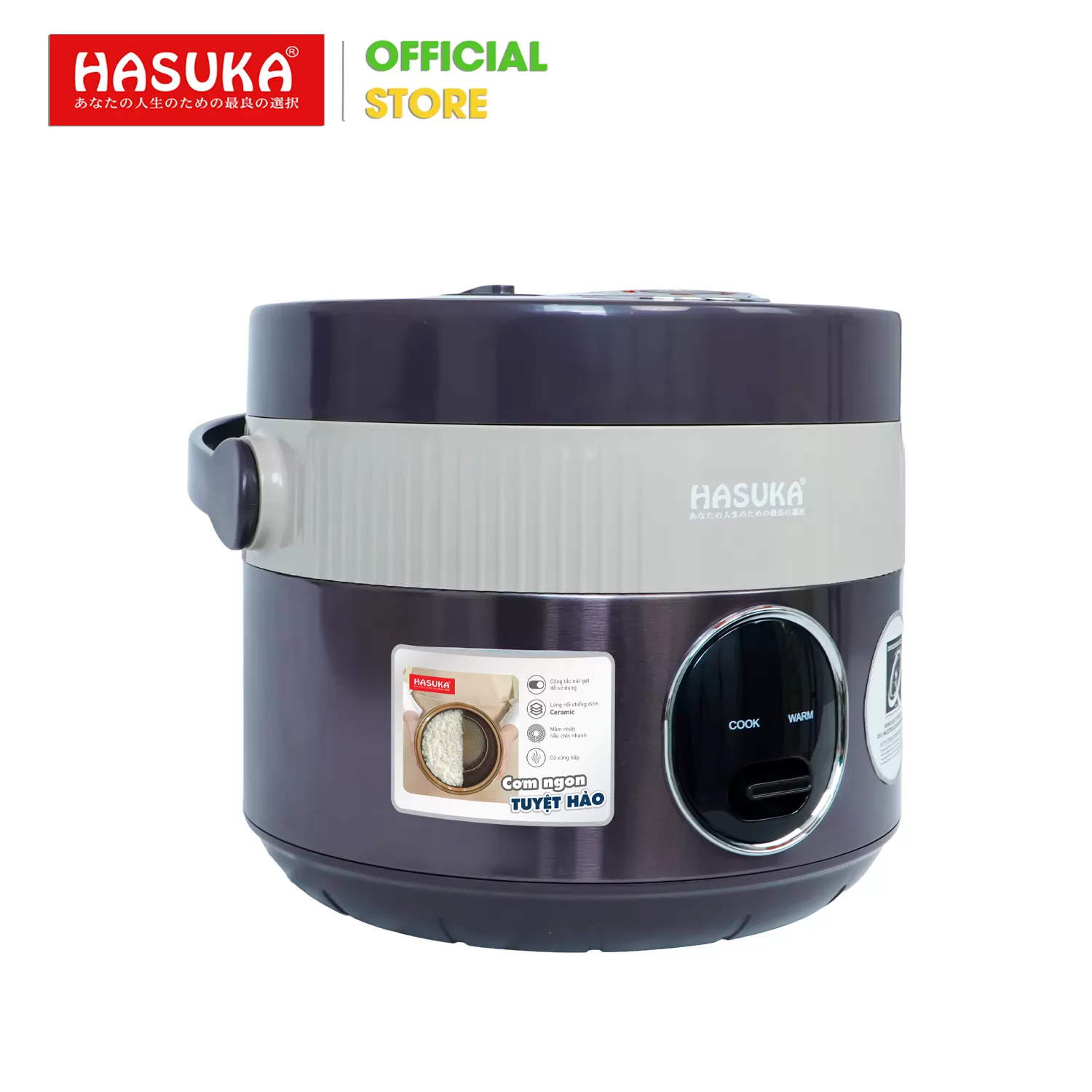 NỒI CƠM ĐIỆN 1,8L HASUKA HSK-818