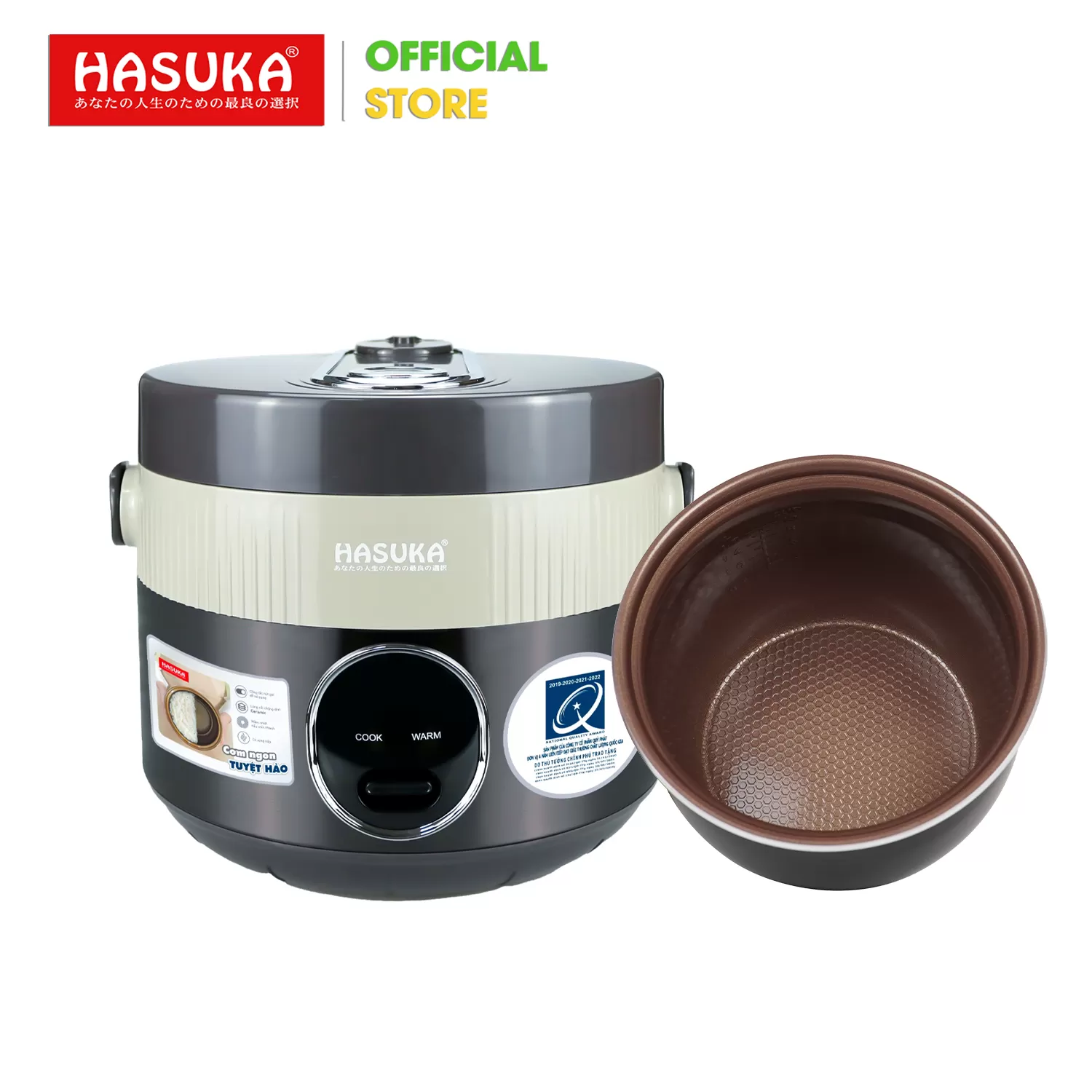 NỒI CƠM ĐIỆN 1,8L HASUKA HSK-818