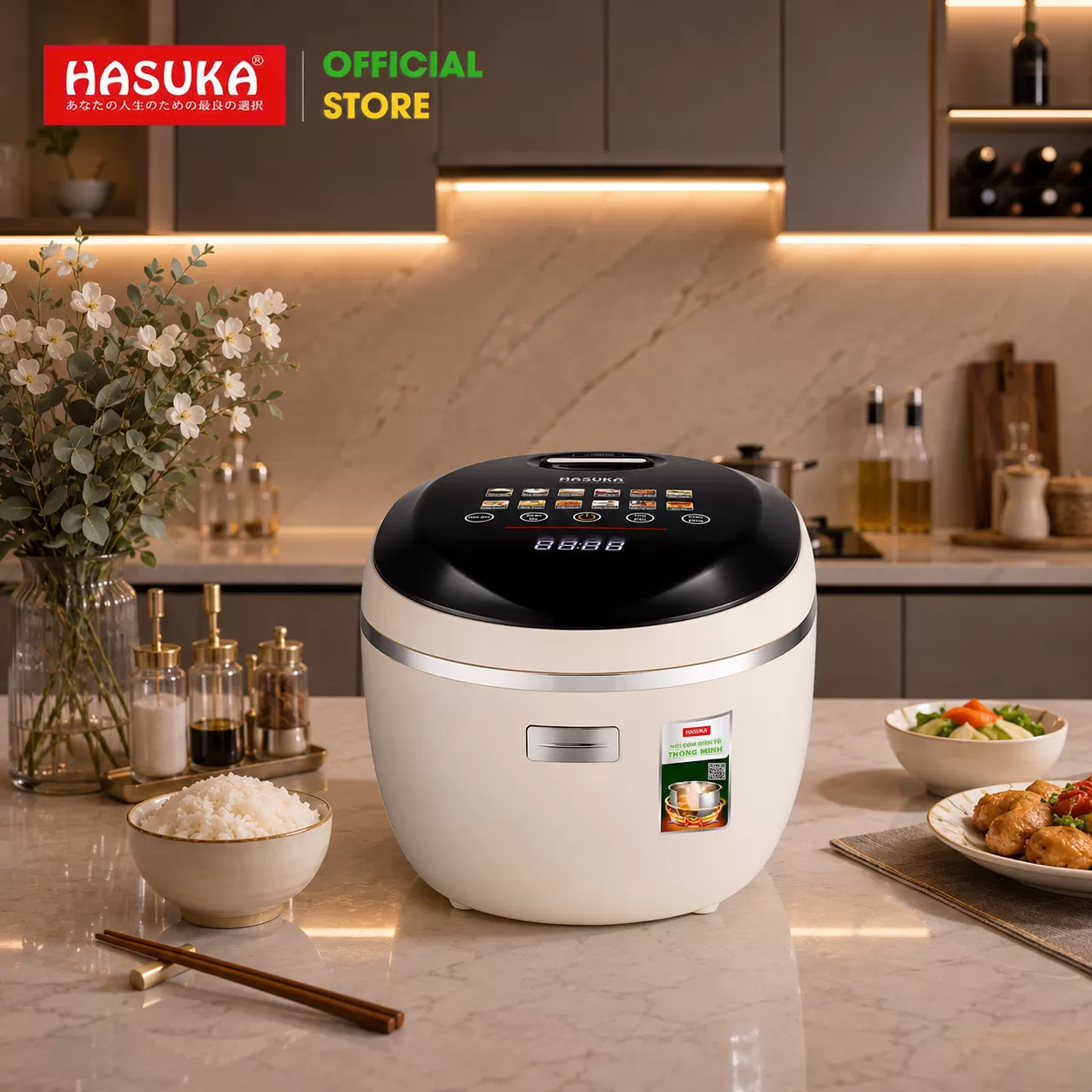 NỒI CƠM ĐIỆN TỬ ĐA NĂNG HASUKA HSK-558
