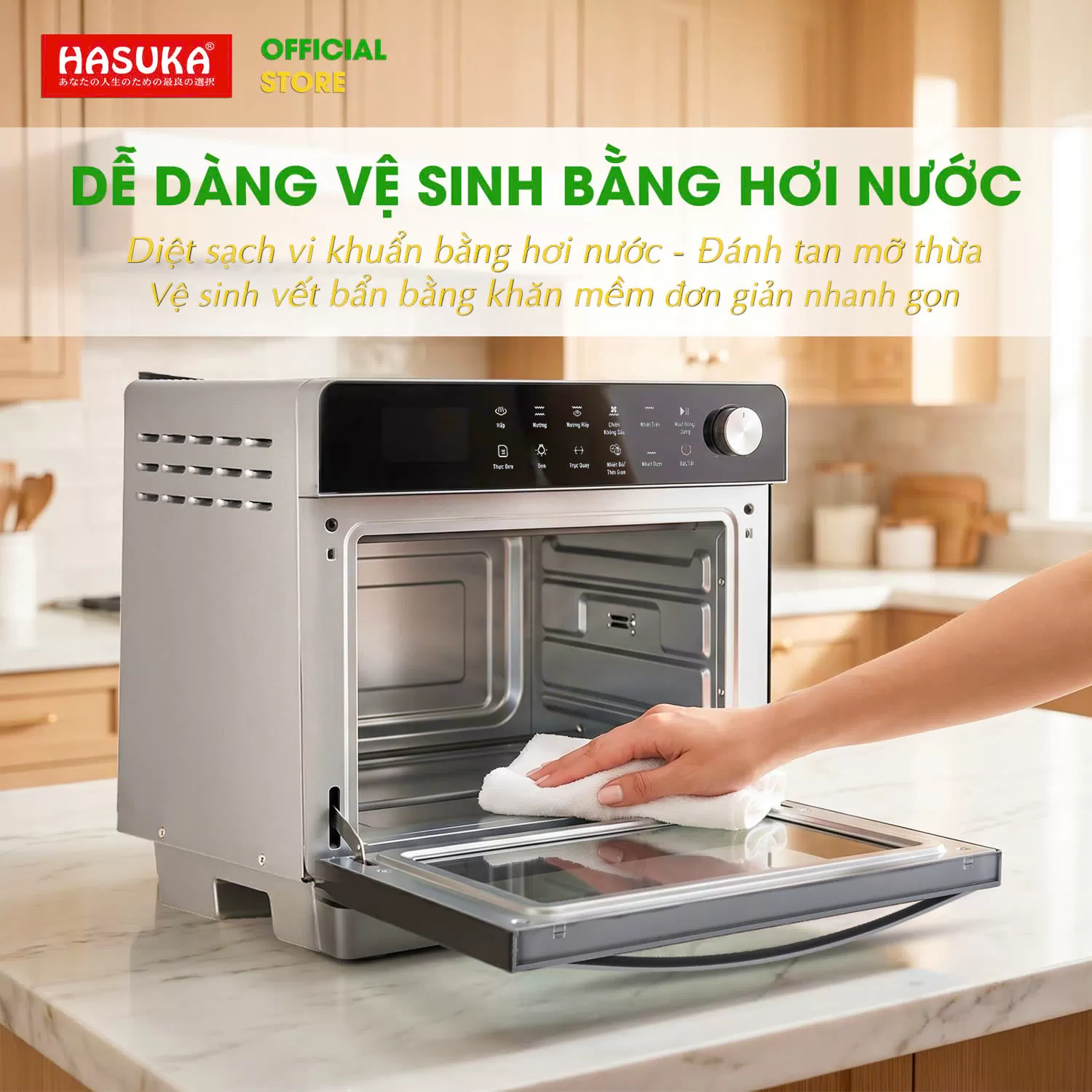LÒ NƯỚNG HẤP ĐỐI LƯU HASUKA HSK-353