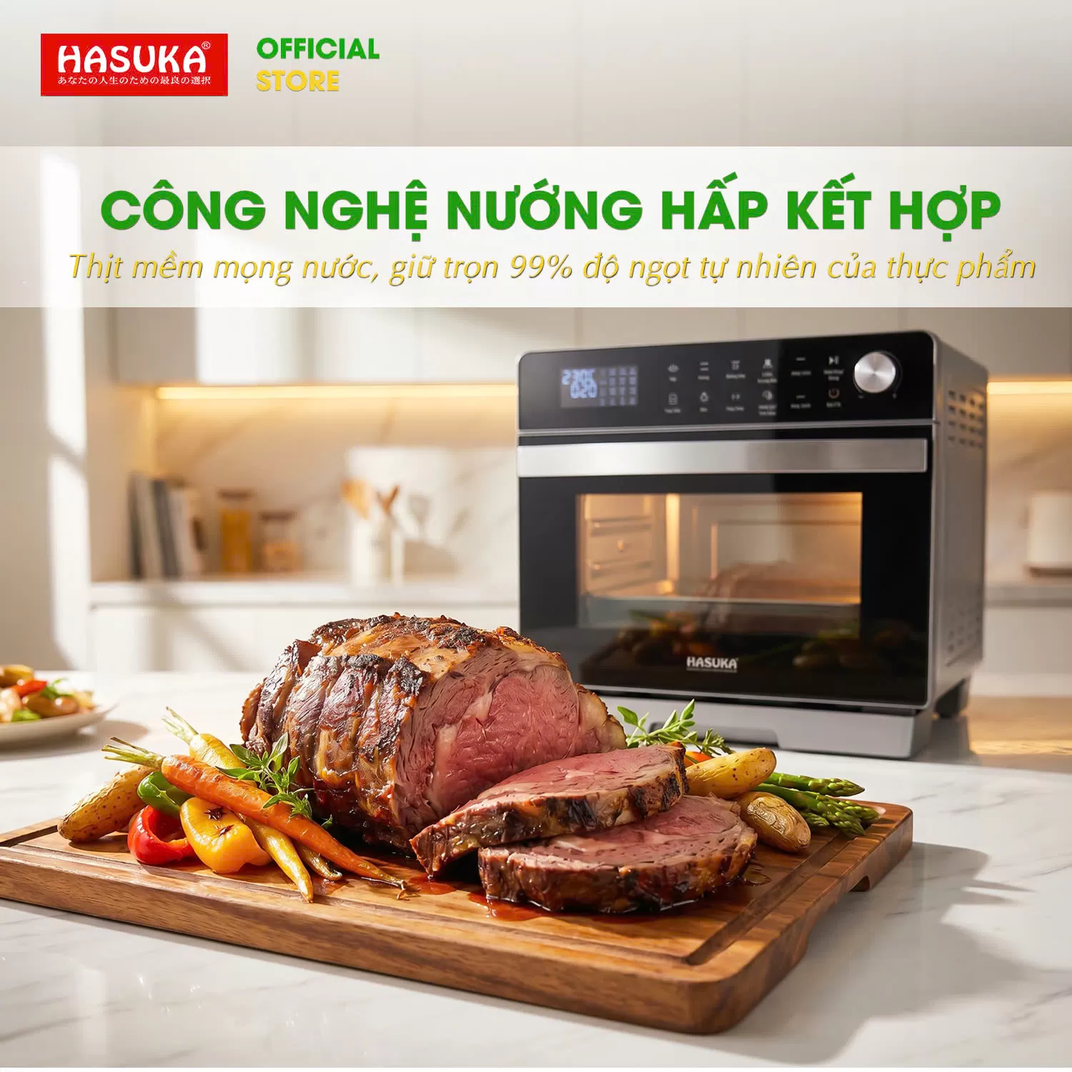 LÒ NƯỚNG HẤP ĐỐI LƯU HASUKA HSK-353