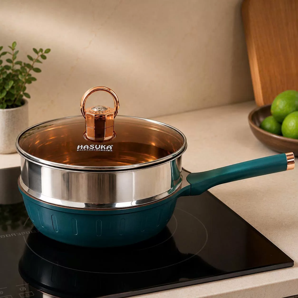 CHẢO CHỐNG DÍNH ĐA NĂNG HASUKA HSK-368CR