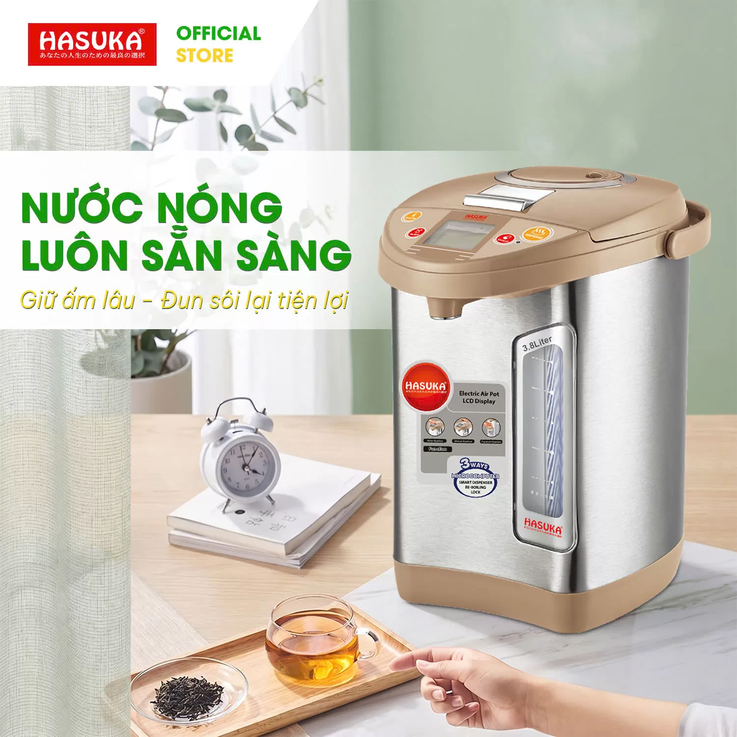 BÌNH THỦY ĐIỆN HASUKA HSK-539BT