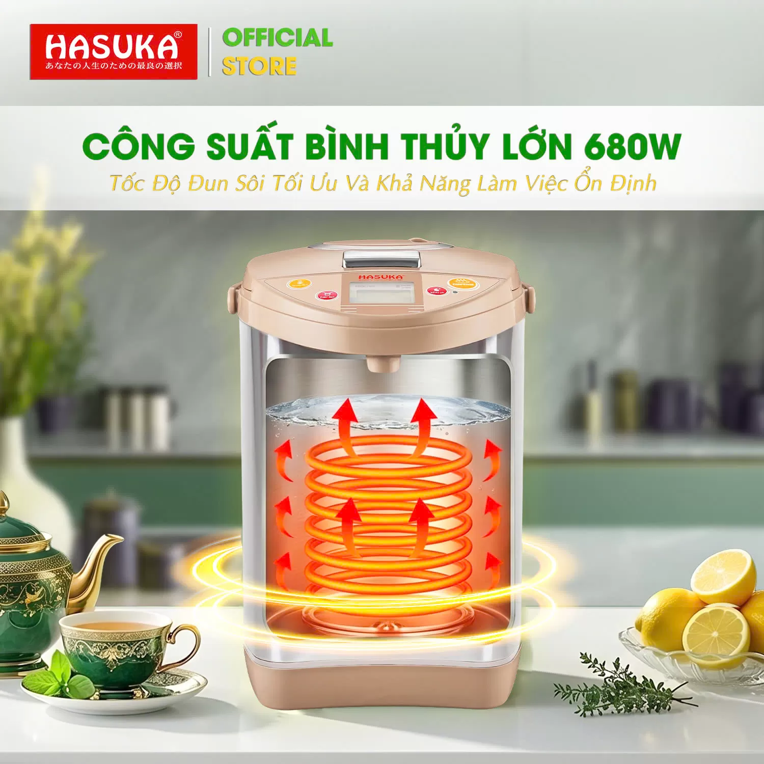 BÌNH THỦY ĐIỆN HASUKA HSK-539BT