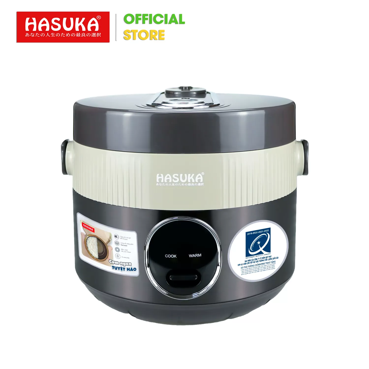 NỒI CƠM ĐIỆN 1,8L HASUKA HSK-818