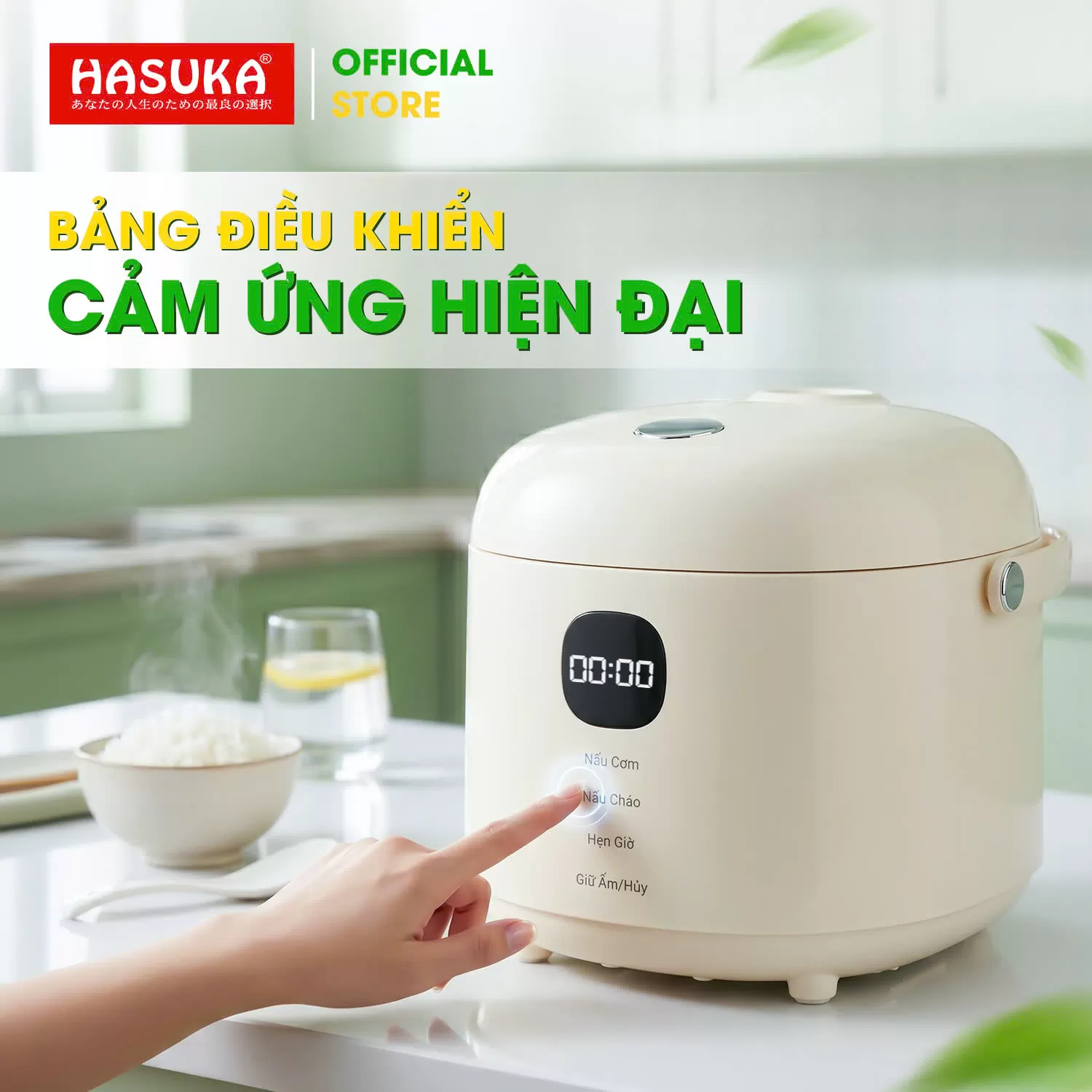 NỒI CƠM ĐIỆN TỬ HASUKA 1.0L HSK-811