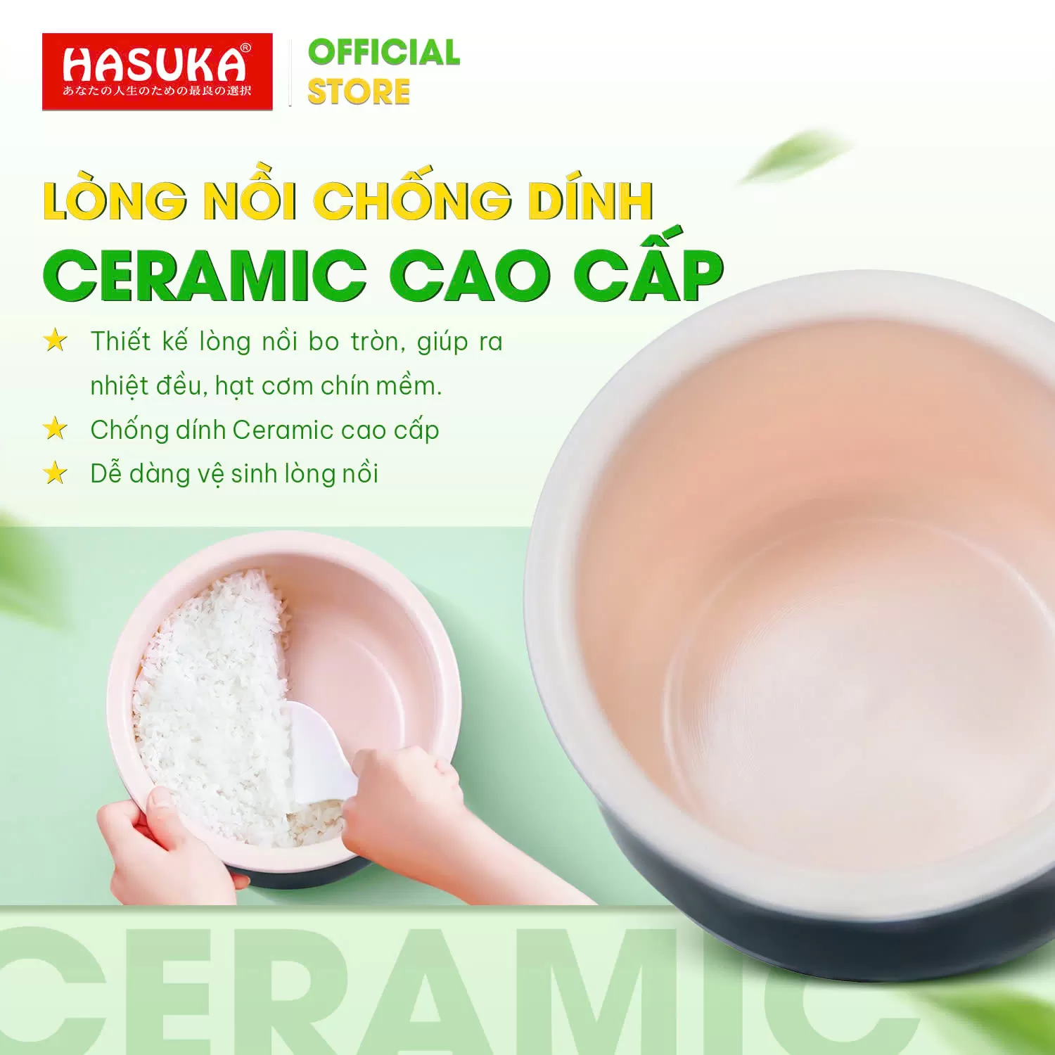 NỒI CƠM ĐIỆN TỬ HASUKA 1.0L HSK-811