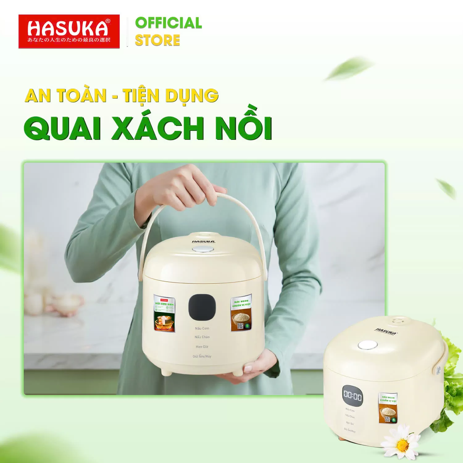 NỒI CƠM ĐIỆN TỬ HASUKA 1.0L HSK-811