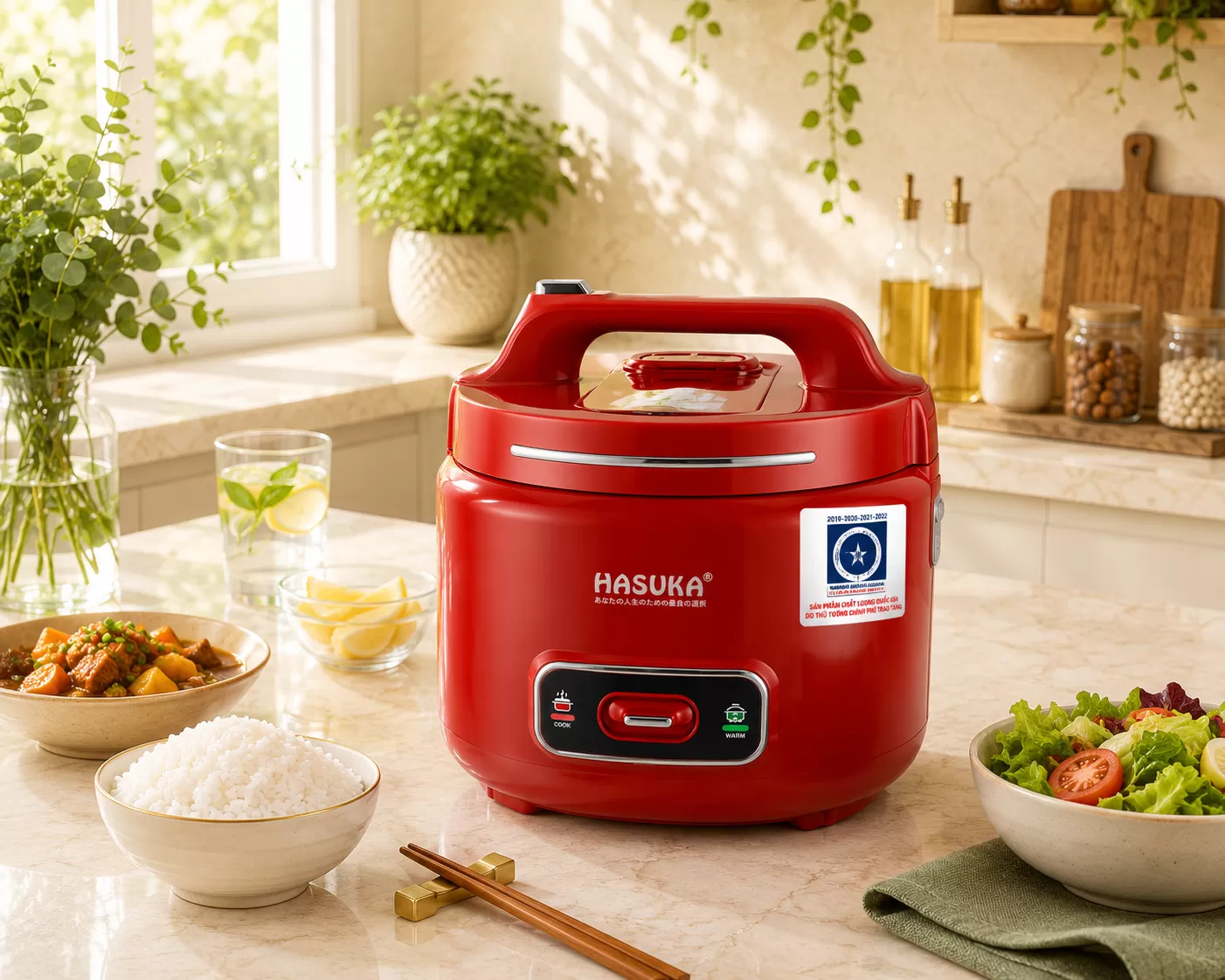NỒI CƠM ĐIỆN 1.2L HASUKA HSK-882