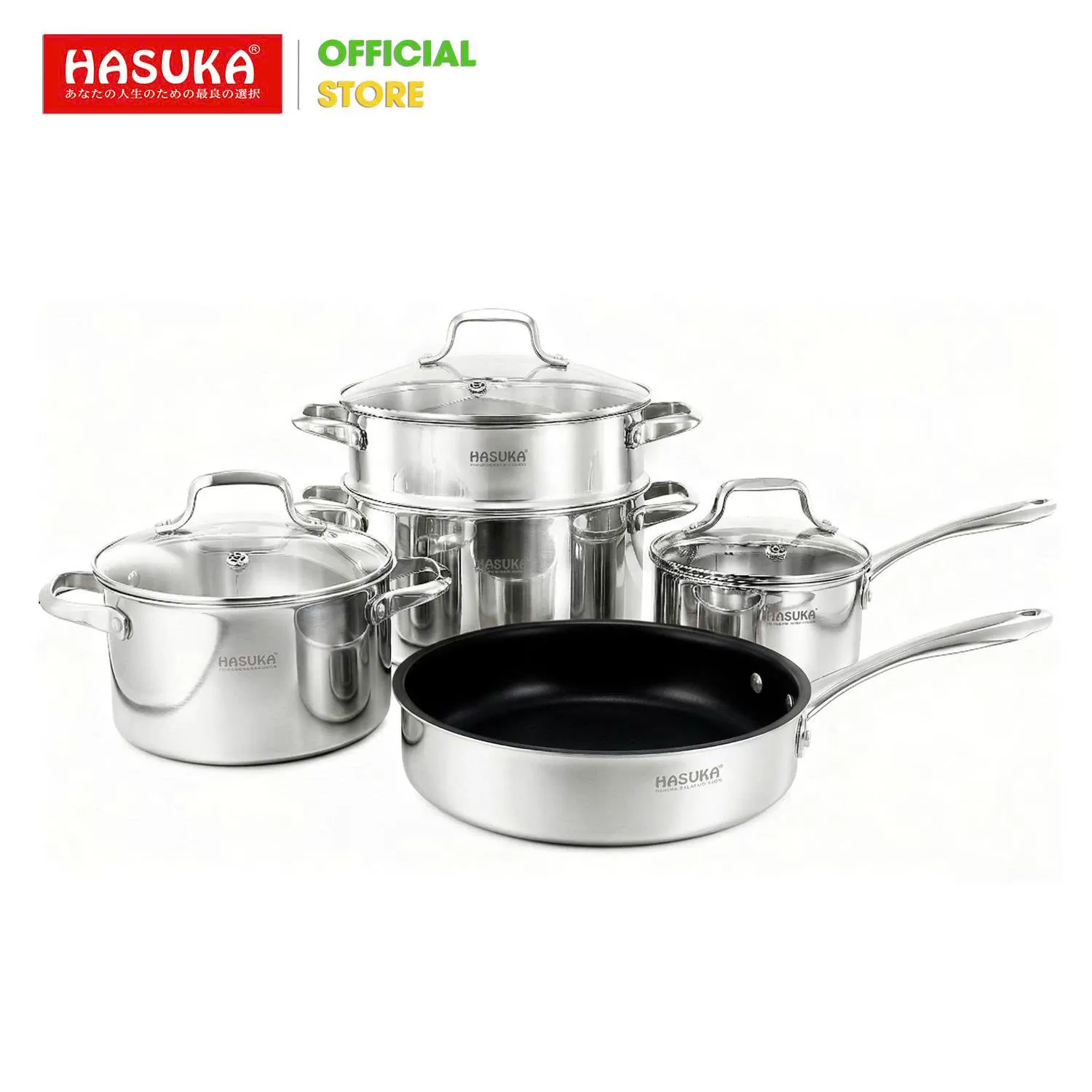 BỘ NỒI CHẢO CAO CẤP HASUKA HSK - 382