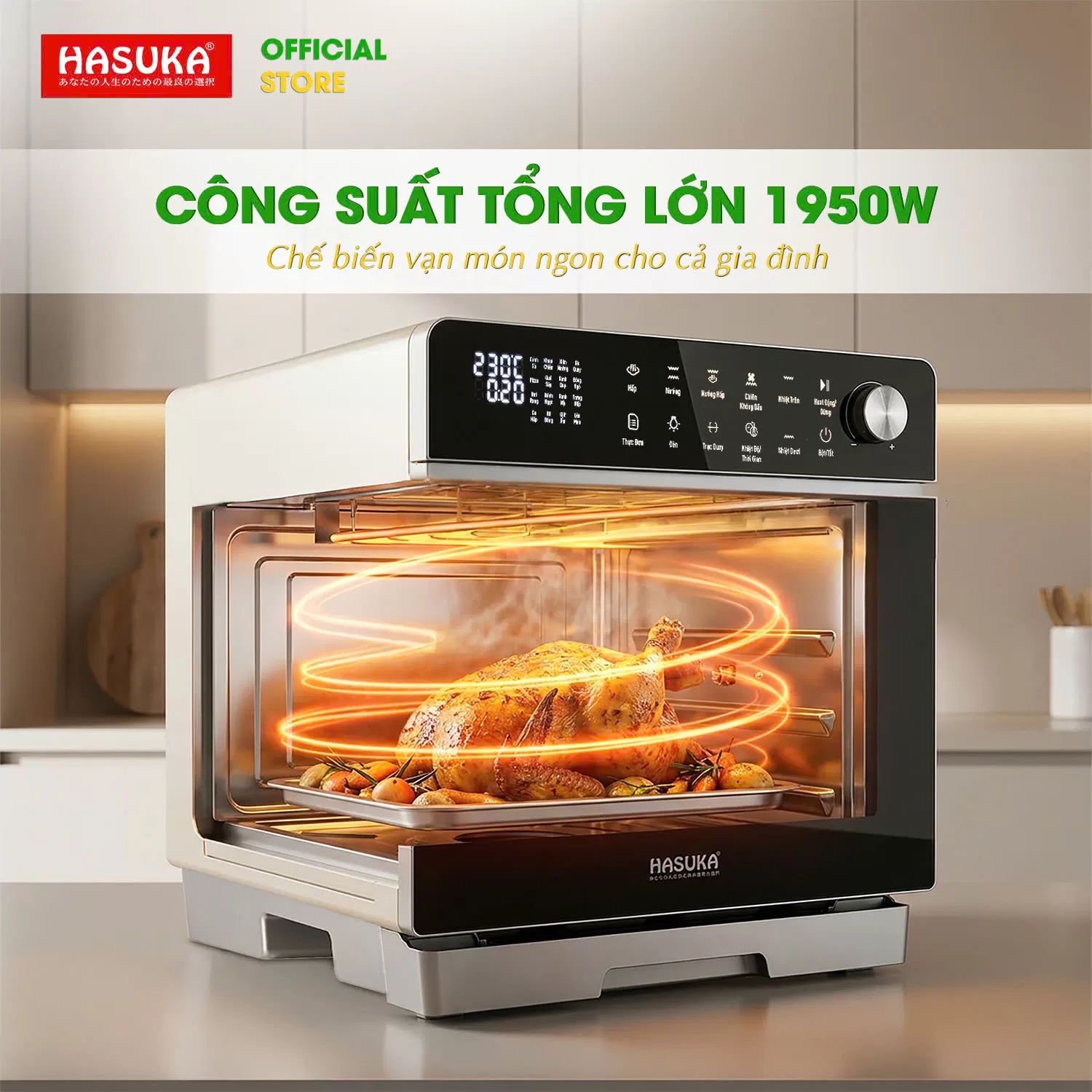 LÒ NƯỚNG HẤP ĐỐI LƯU HASUKA HSK-353