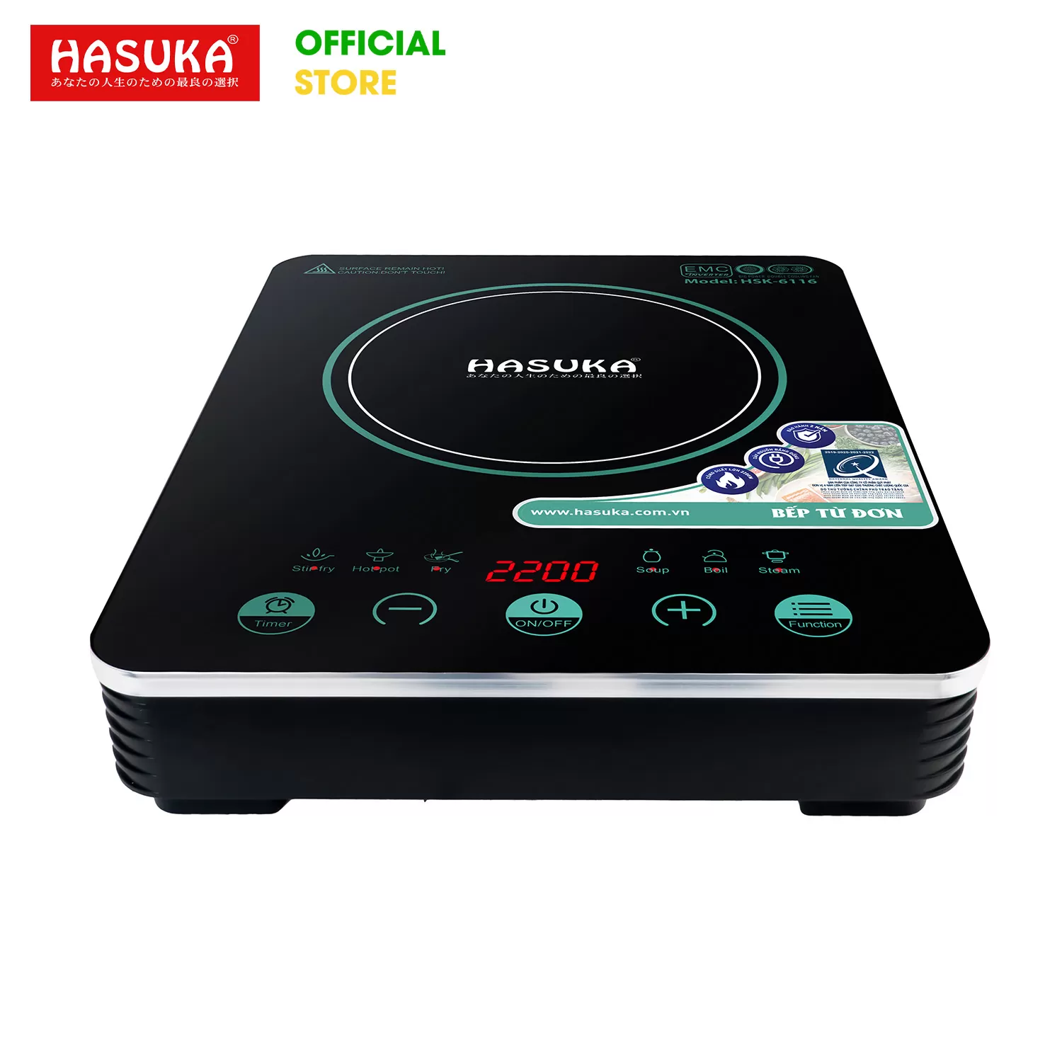 BẾP ĐIỆN TỪ ĐƠN CAO CẤP HASUKA HSK-6116