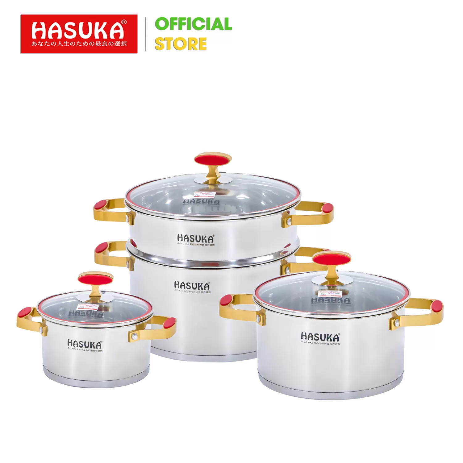 BỘ NỒI INOX HASUKA HSK-BN386