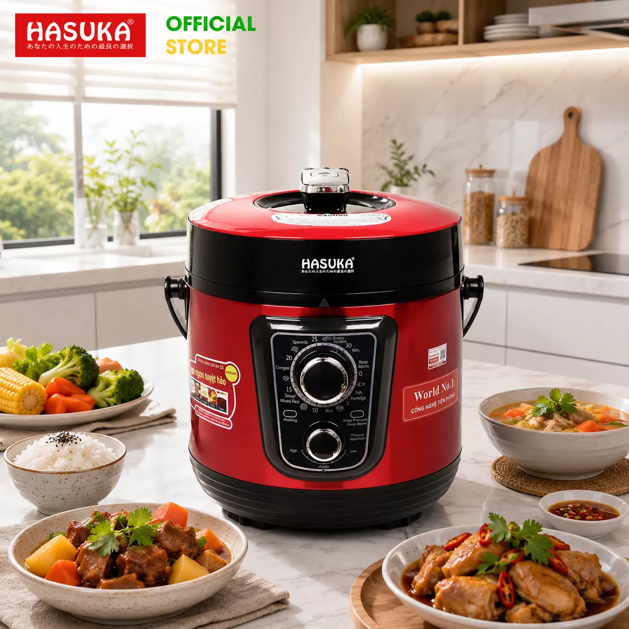 NỒI ÁP XUẤT ĐA NĂNG HASUKA HSK-986