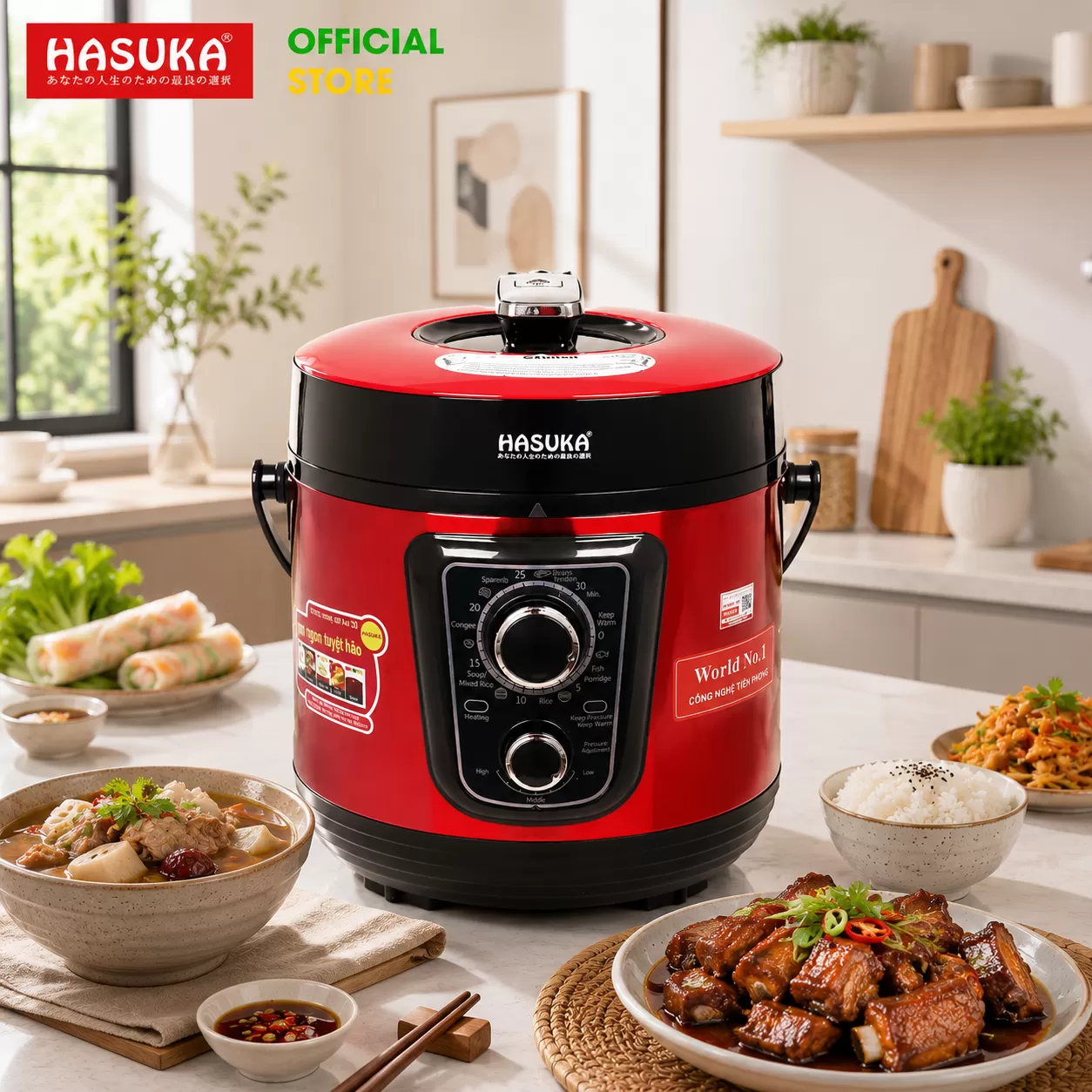 NỒI ÁP SUẤT ĐA NĂNG HASUKA HSK-988