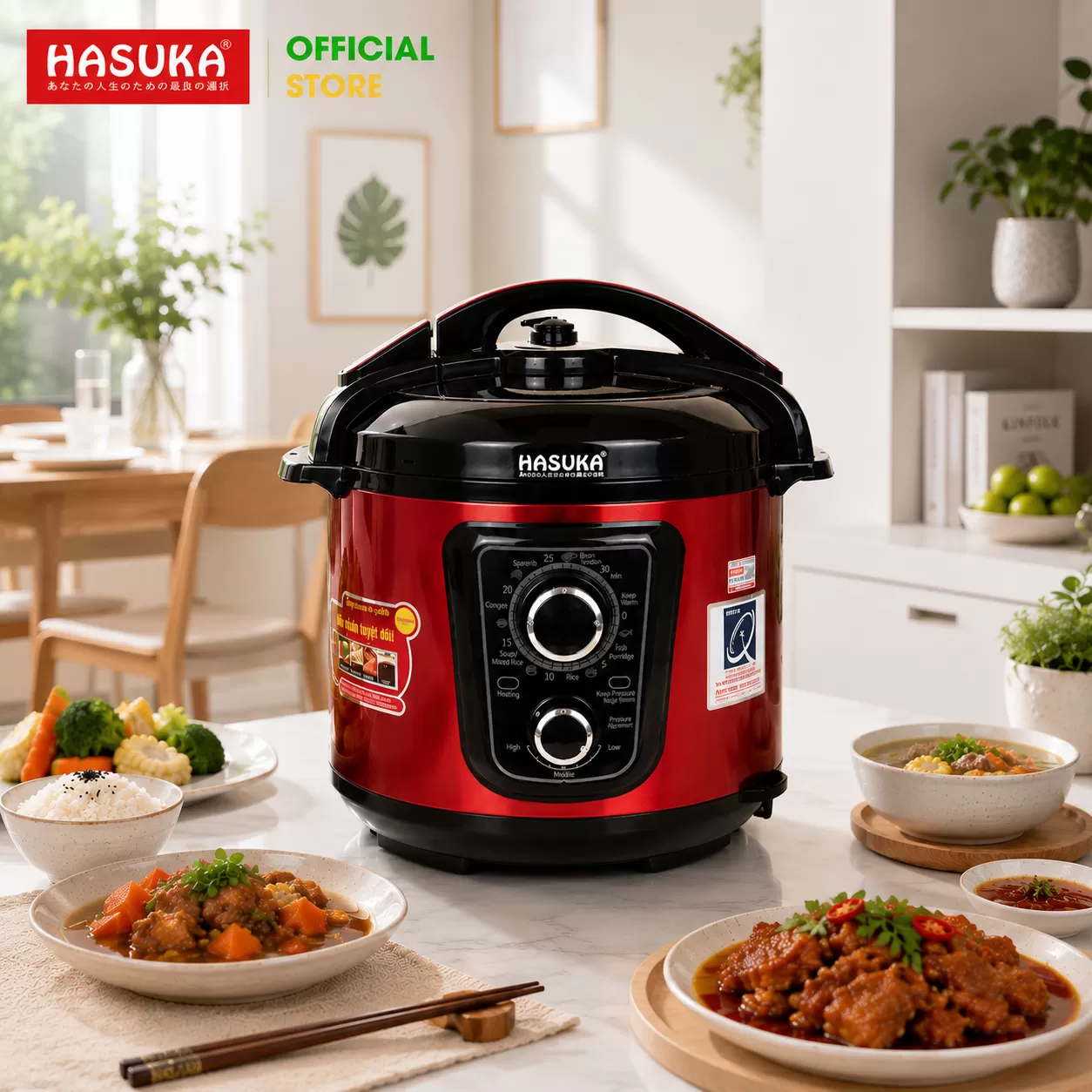 NỒI ÁP SUẤT ĐA NĂNG HASUKA HSK-985