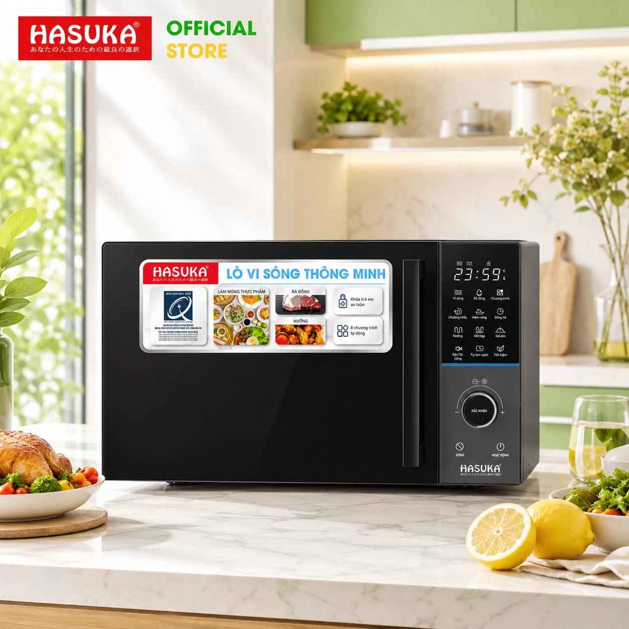 LÒ VI SÓNG ĐA CHỨC NĂNG HASUKA HSK-295