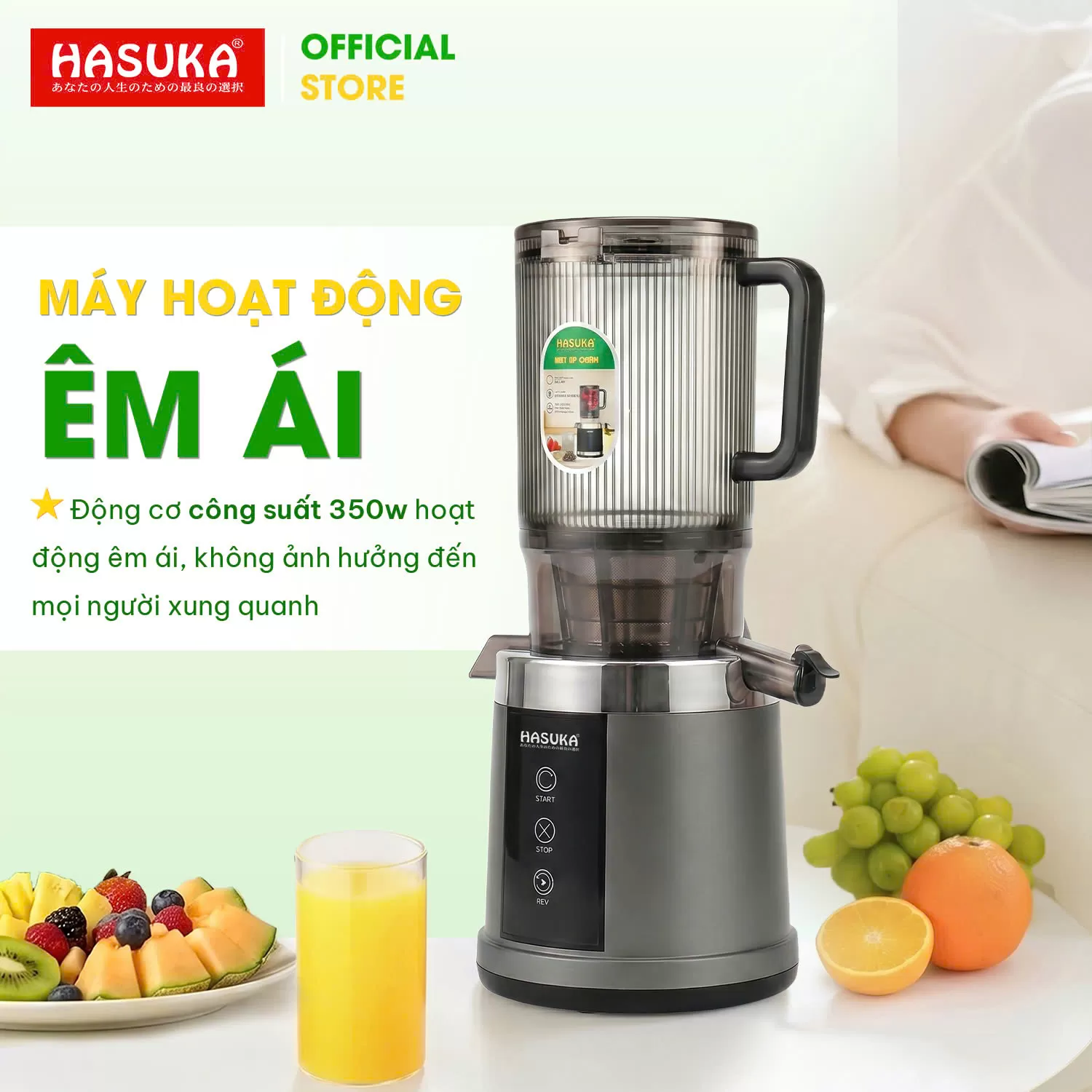 MÁY ÉP CHẬM THẾ HỆ MỚI HASUKA HSK-582