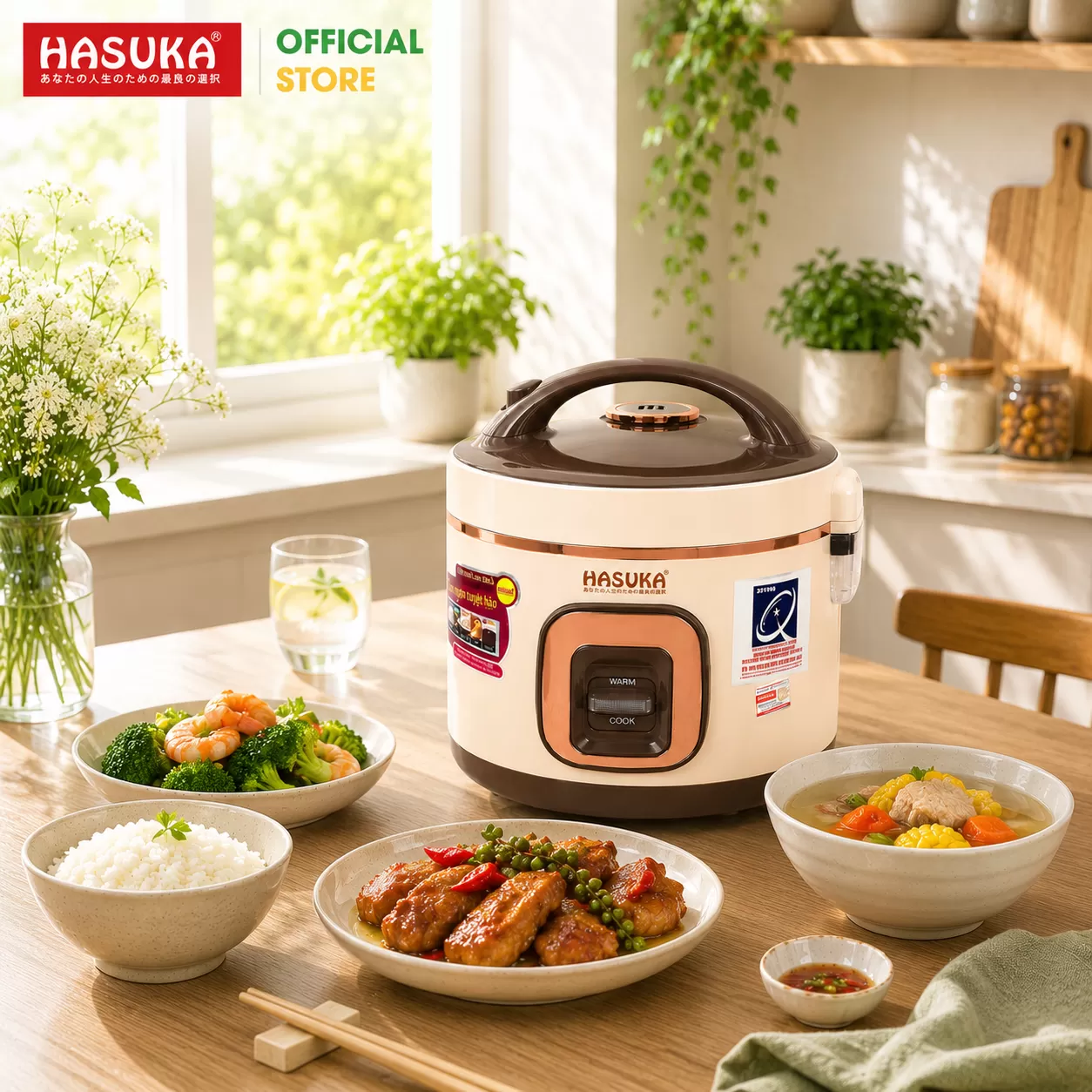NỒI CƠM ĐIỆN 1,8 LÍT HASUKA HSK-868 PLUS