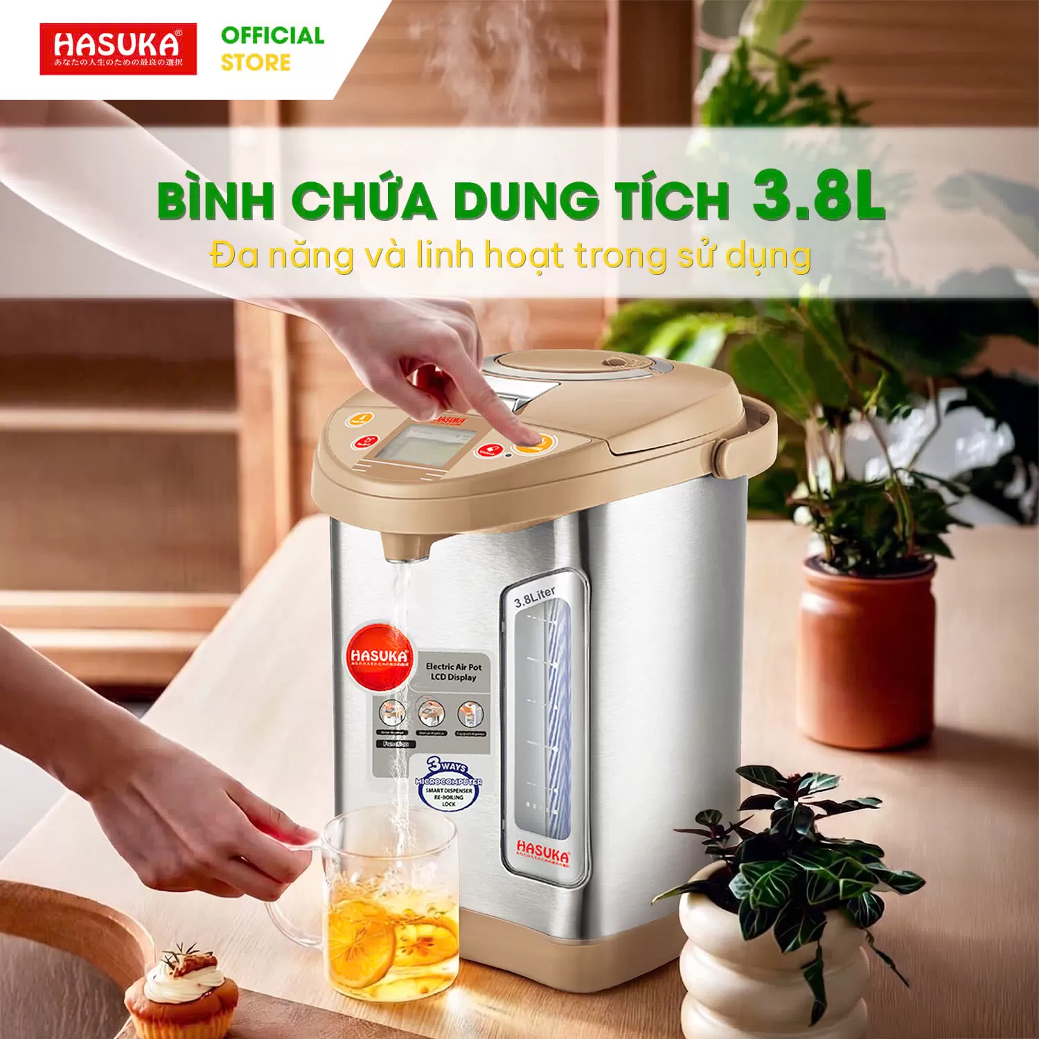BÌNH THỦY ĐIỆN HASUKA HSK-539BT