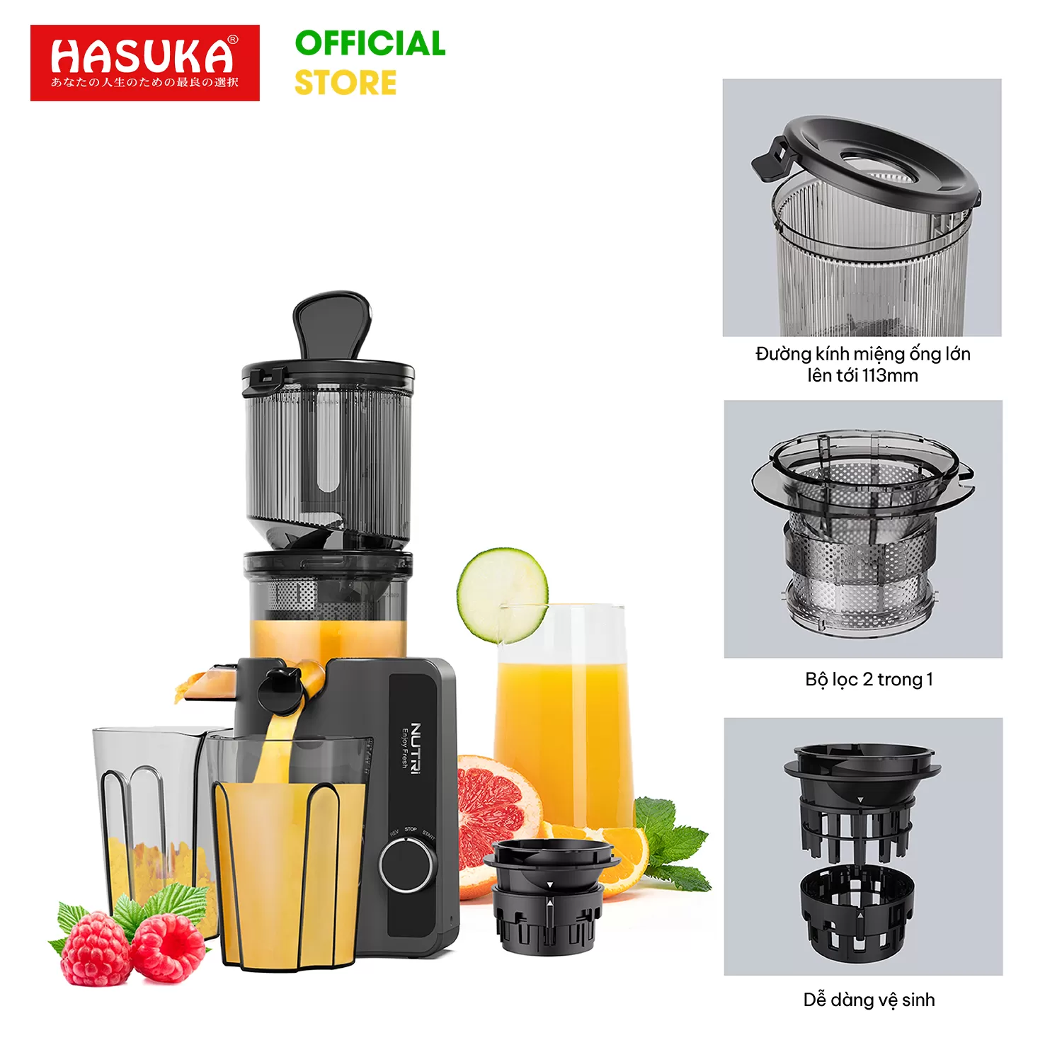 MÁY ÉP CHẬM ĐA NĂNG HASUKA HSK-788