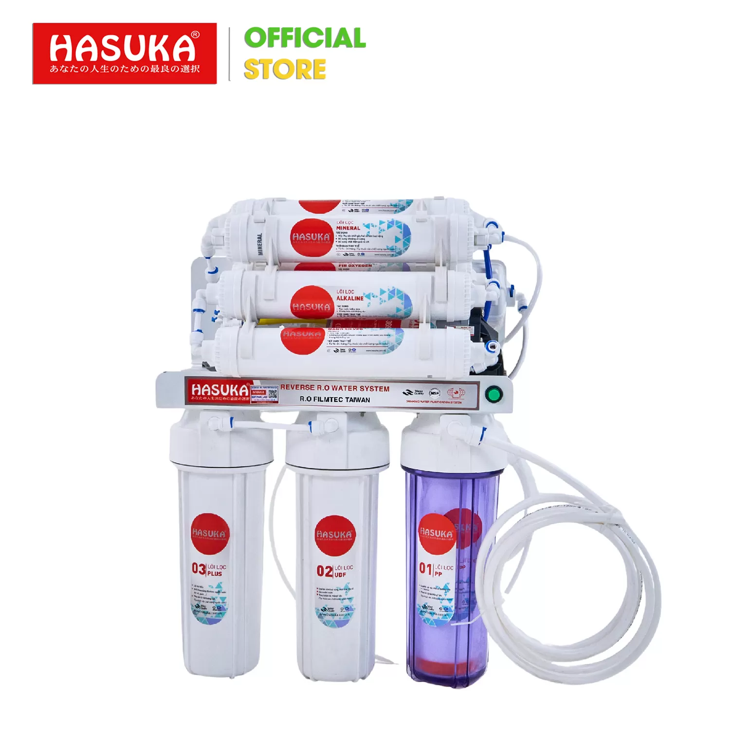 MÁY LỌC NƯỚC RO HASUKA HSK-110 KĐH 2CN TỦ LUXURY