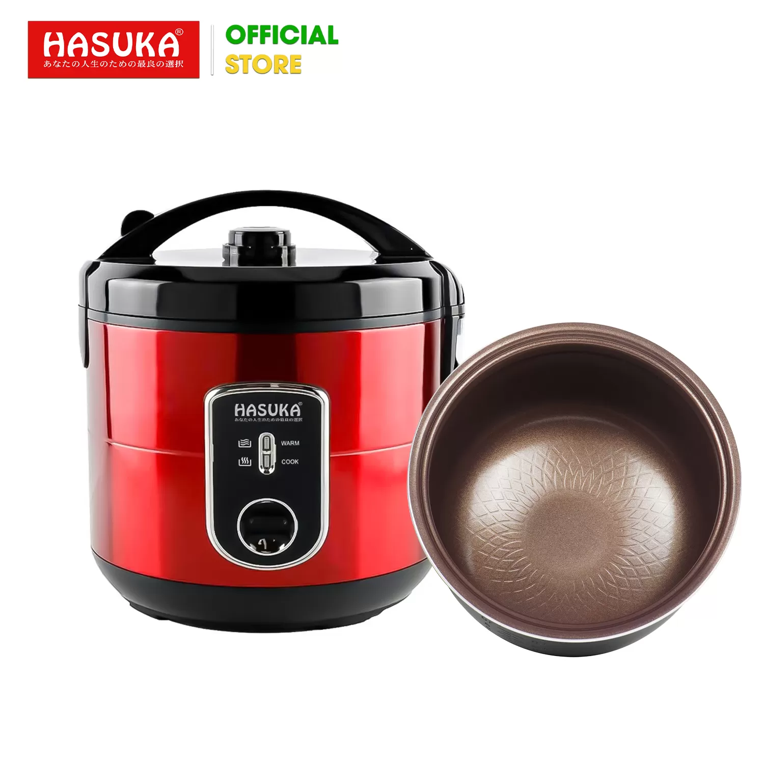 NỒI CƠM ĐIỆN  1,8 LÍT HASUKA HSK-823