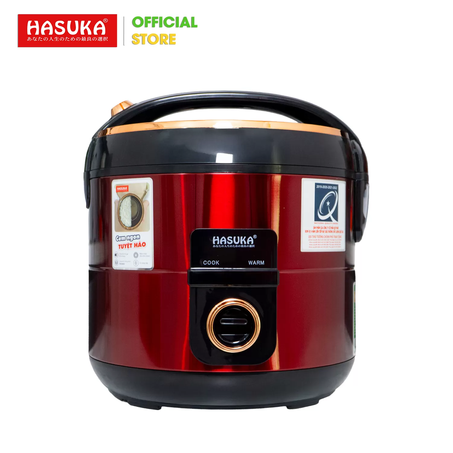 NỒI CƠM ĐIỆN 1,8 LÍT HASUKA HSK-833